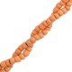 Coconut beads disc 4mm Cantaloupe pink